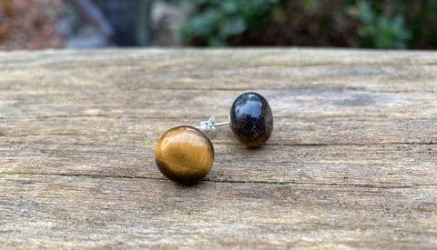 Boucles d'oreilles en Oeil de tigre