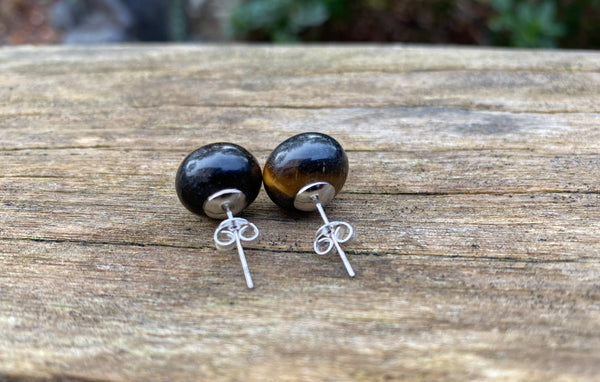 Boucles d'oreilles en Oeil de tigre