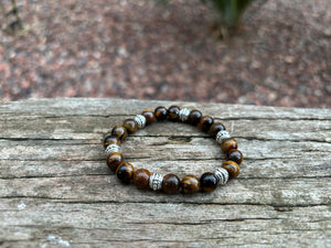Bracelet de lithothérapie en Oeil de Tigre
