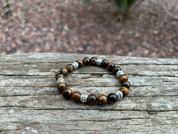 Bracelet de lithothérapie en Oeil de Tigre