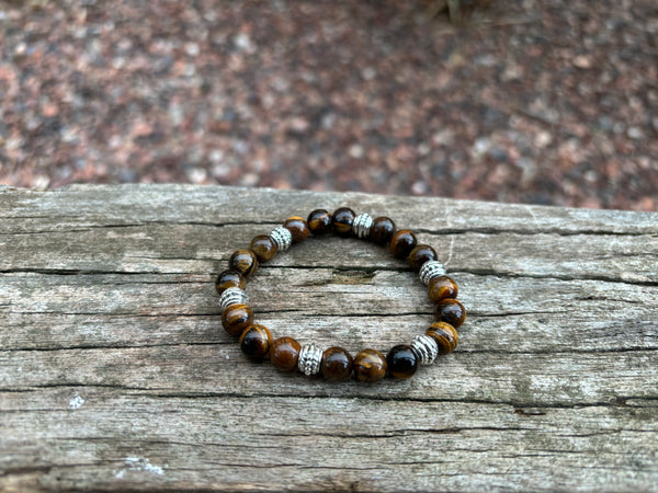 Bracelet de lithothérapie en Oeil de Tigre
