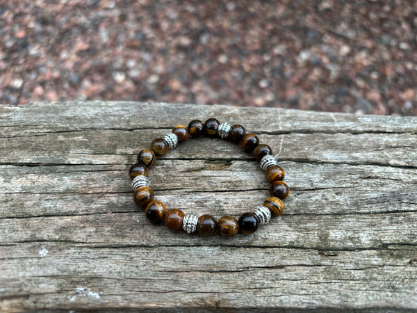 Bracelet de lithothérapie en Oeil de Tigre