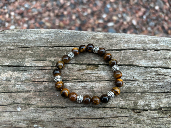 Bracelet de lithothérapie en Oeil de Tigre
