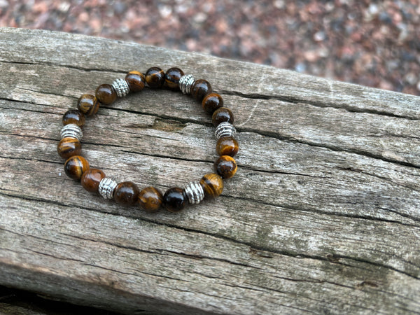 Bracelet de lithothérapie en Oeil de Tigre