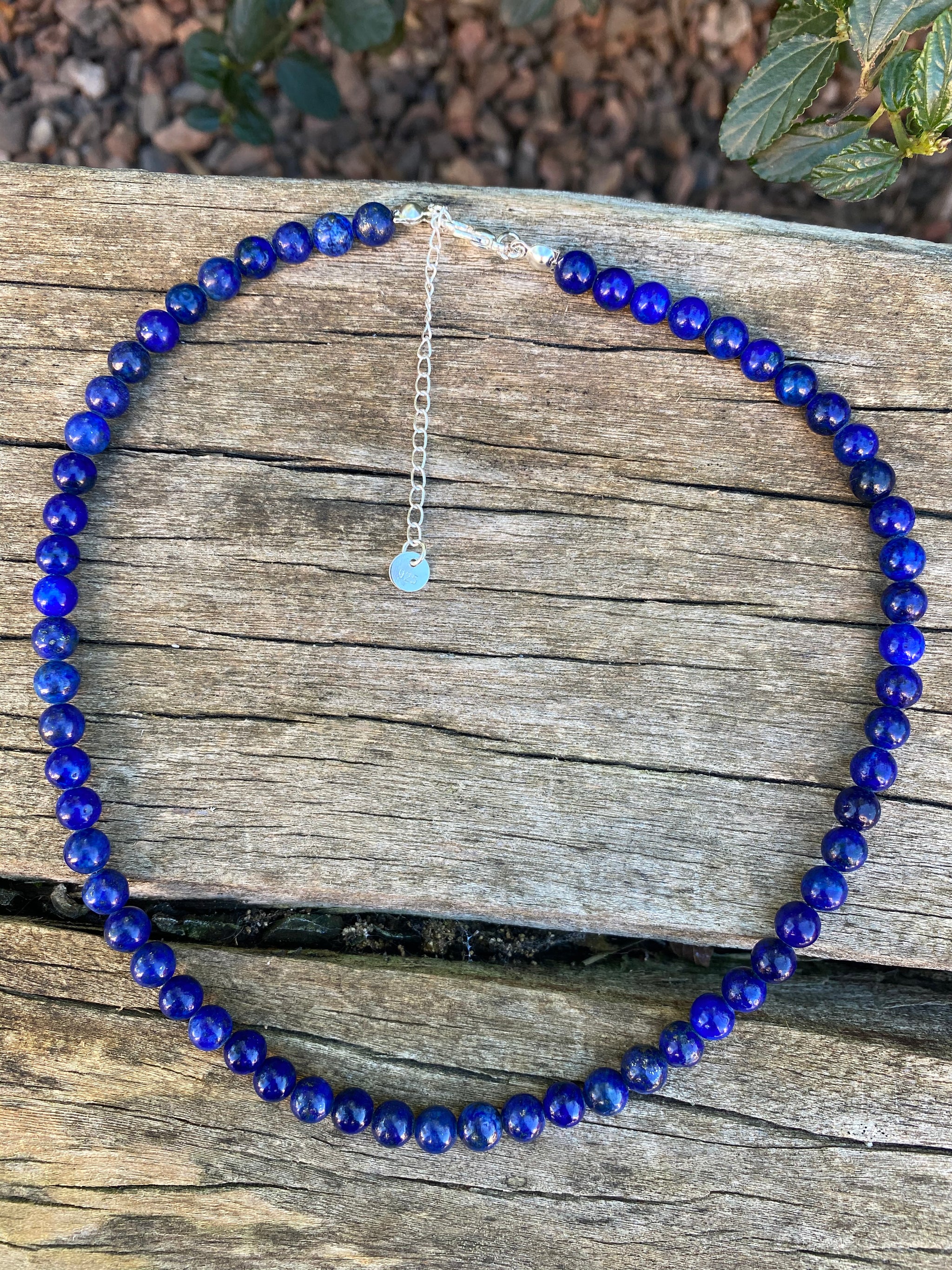 Collier Ras De Cou Perles Lapis Lazuli Naturel - Marque Désirs Essentiels Paris - Neuf Avec étiquettes