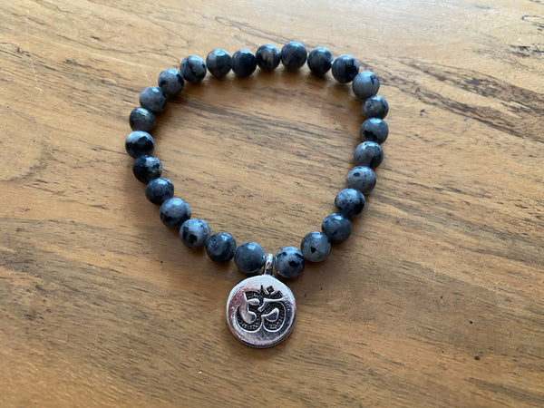 Bracelet élastique de Lithothérapie en Labradorite naturelle
