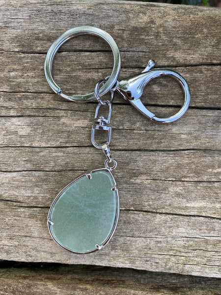 Porte-clefs ou bijou de sac Arbre de vie en Aventurine