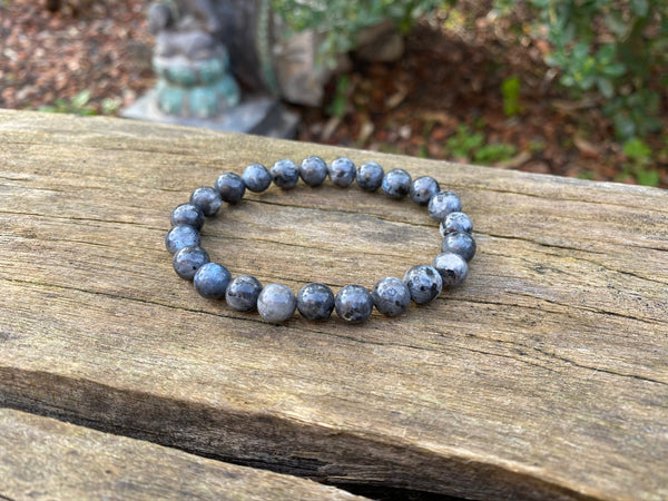 Bracelet élastique de Lithothérapie en Labradorite naturelle