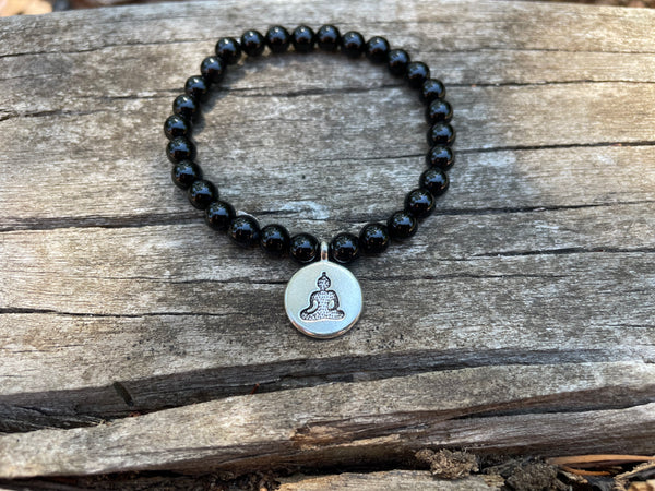 Bracelet élastique de Lithothérapie en Onyx naturel