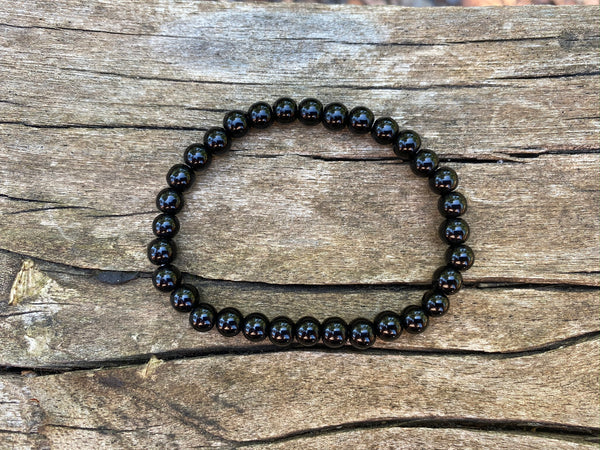 Bracelet élastique de Lithothérapie en Onyx naturel