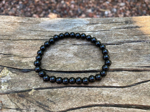 Bracelet élastique de Lithothérapie en Onyx naturel