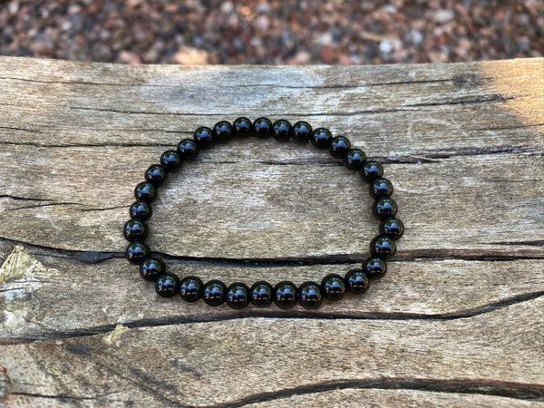 Bracelet élastique de Lithothérapie en Onyx naturel