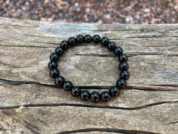 Bracelet élastique de Lithothérapie en Onyx naturel
