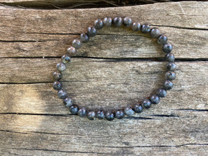 Bracelet élastique de Lithothérapie en Labradorite naturelle