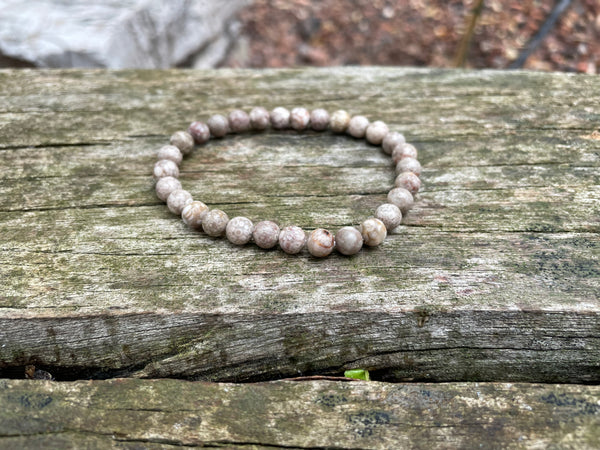 Bracelet élastique Lithothérapie en Maifanite