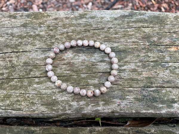 Bracelet élastique Lithothérapie en Maifanite