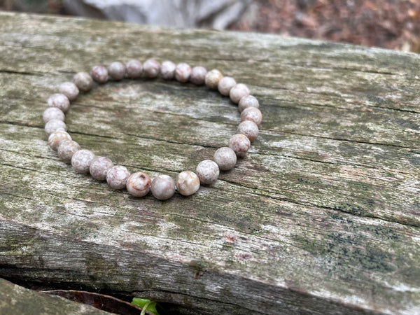 Bracelet élastique Lithothérapie en Maifanite
