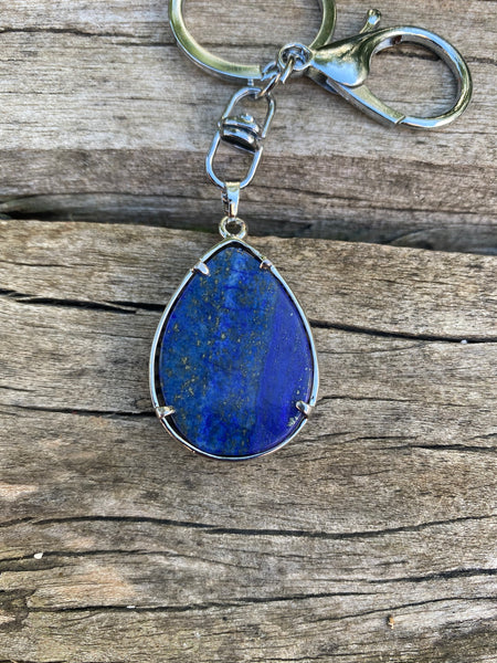 Porte-clefs ou bijou de sac Arbre de vie en Lapis Lazuli