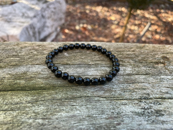 Bracelet élastique de Lithothérapie en Tourmaline naturelle