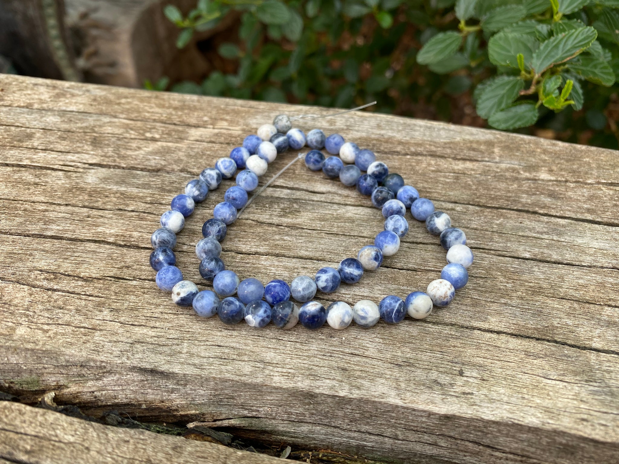 Bracelet élastique de Lithothérapie en Sodalite