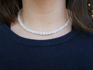 Collier ou Ras de cou en Pierre de lune, Lithothérapie