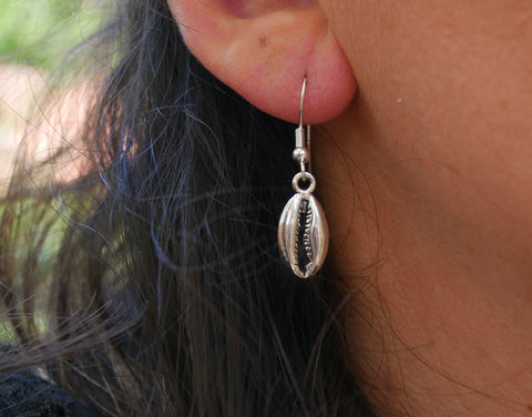 Boucles d'oreilles pendantes breloque Coquillage cauri