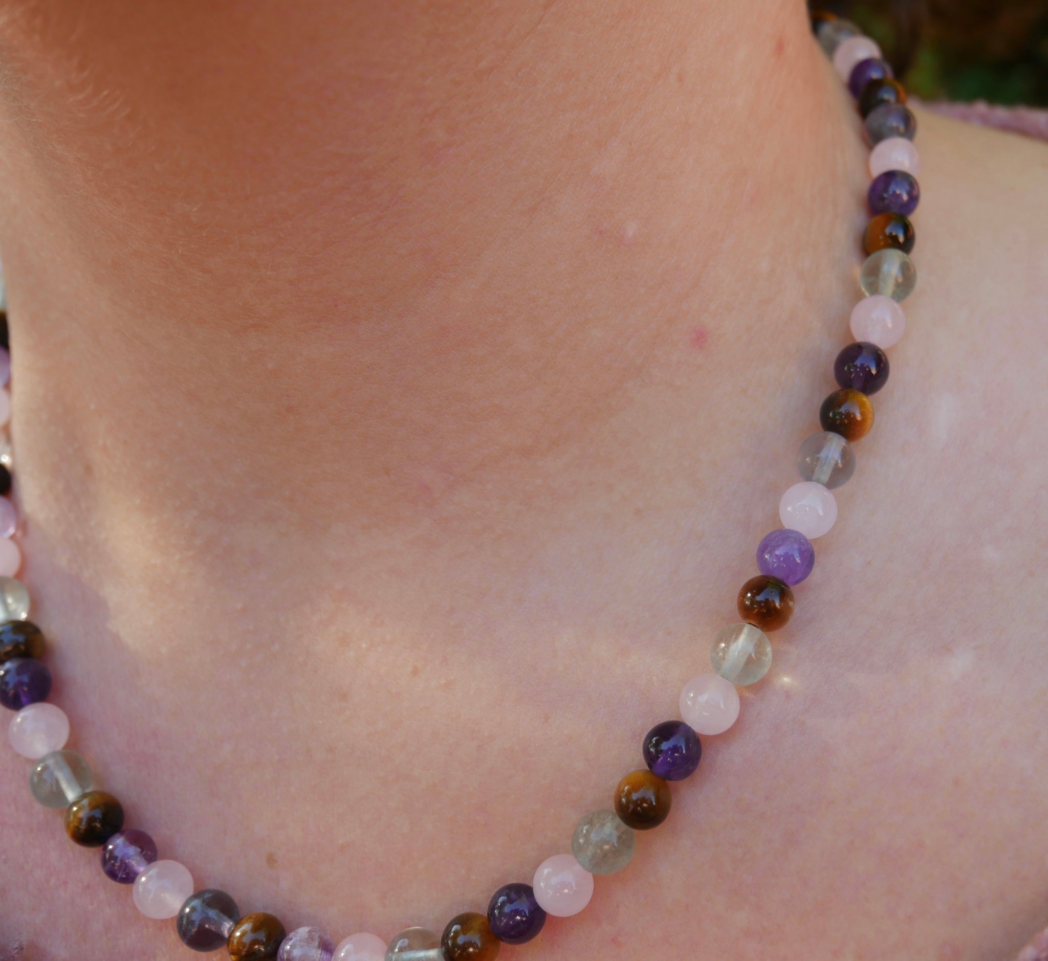 Collier Ras Du Cou En Perles De Pierres Précieuses Spinal Noir - Fait Main En Inde - Longueur 18 Pouces